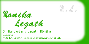 monika legath business card